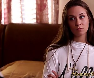 Busty stepmom pussylicking gorgeous teen