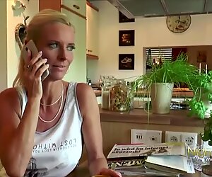 Wild blonde mom fucking