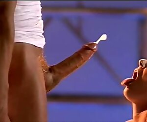 Peter North's cock jerks, dances and cums