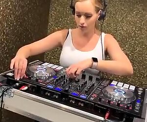 Hot mom playing music