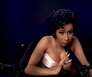 handsome Cardi B explores ASMR - super hot
