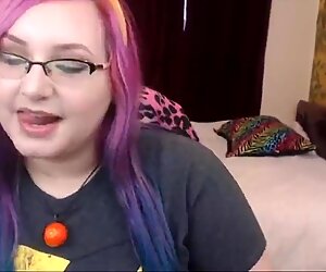 Big ass kitten Chu with colored hair