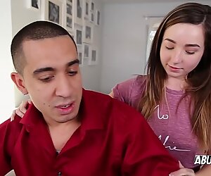 MASSIVE dicked LATINO hammering horny WHITE chick HARDCORE