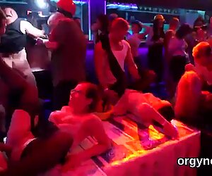 Cute dolls blow penis and enjoy plowing and gangbang