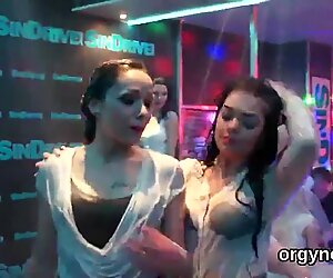 Sensual peaches blow cock and enjoy drilling and fuck orgy