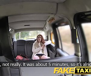 FakeTaxi Redhead with big hairy pussy