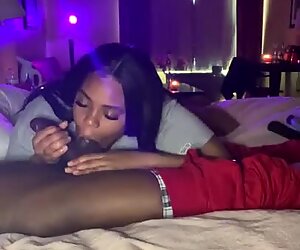 Havana Giving Wet Sloppy Slut Blowjob