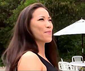 Hot Korean realtor gags and fucks for some extra comission