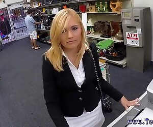 Euro blonde masturbation Hot Milf Banged At The PawnSHop