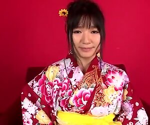 Chiharu craves for jizz to cover her entire pussy and ass