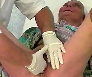 hairy bush 92 years old granny rough fisted anf deep fucked by a doctor