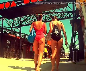 Amazing Two Teens Have Fuckable Cheeky Asses in Bikini
