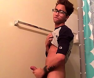 Amateur Gerald Stroking His Big Dick
