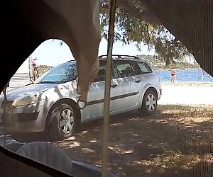 GOOD FUCK in Camper Tent at a Sea Side CAMPING