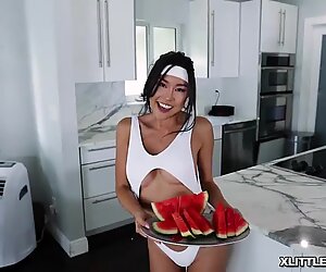 She is an japanese screamer! honey Moon is screaming and moaning loud as she gets pounded by a huge bone!