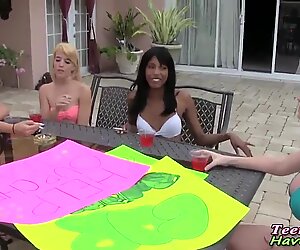 Real teen babe rides cock
