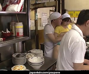 Kitchen is the best place to cook her pussy up