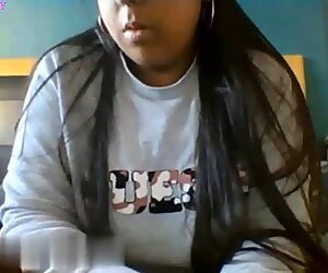 Dark Skinned Uk Girl 18 Flashes Boobs On Kkcams
