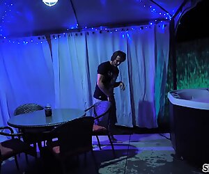 Spizoo- Kendra Lynn is fucked by two zombies, big boobs