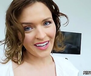 When she caught him spying on her, instead of - Krissy Lynn