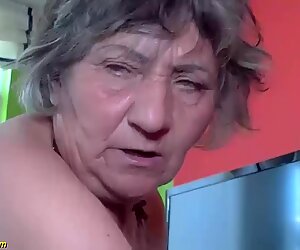80 years old granny first time interracial