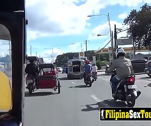 Horny FILIPINA gets hammered by STRANGER's big cock