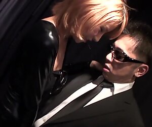 Breasty asian gives titty fuck and wet oral