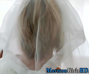 Blonde missionary licked out