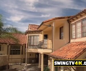 The Swinger Mansion gets too hot after new horny couples arrive to start fucking everyone at it.