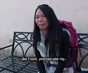 Public Agent Stranded Thai Facialised by Stranger