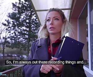 Public Agent Blonde Ozzie Isabelle Deltore fucks to save the bush