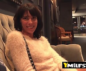 Fancy hot mommy likes to hunt big cocks outside hotels to get penetrated from behind inside the room
