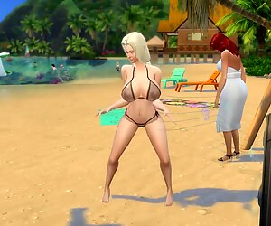 Tsunade Capturada y Violada por los ninjas Enemigos en La Playa Gangbang Naruto Hentai