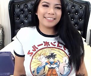 bodacious Asian 19 teen Jasmine prefers orgy machine