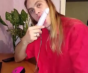 Tarzan suck dildo
