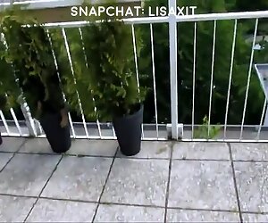 Beautiful tattooed blonde teen with a curvy body fucked outdoors