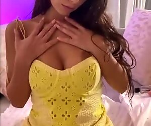 Cute brunette incredible masturbation
