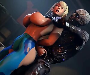 mutant fucking samus with a monster cock