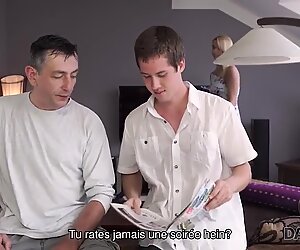 DADDY4K. Dude wakes up and catches blonde sucking dads