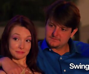 Mature hot couple fucks young couples at the red room fro a Reality Tv Show that exposed swingers.