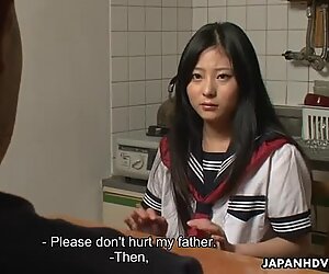 Teen Sayaka gets drilled and pounded rough