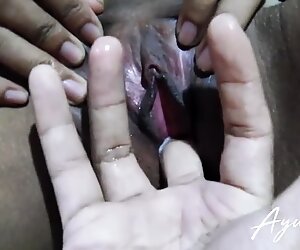 Asian amateur teen girl fingering wet pussy orgasm close up