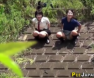 Japanese teens gush piss